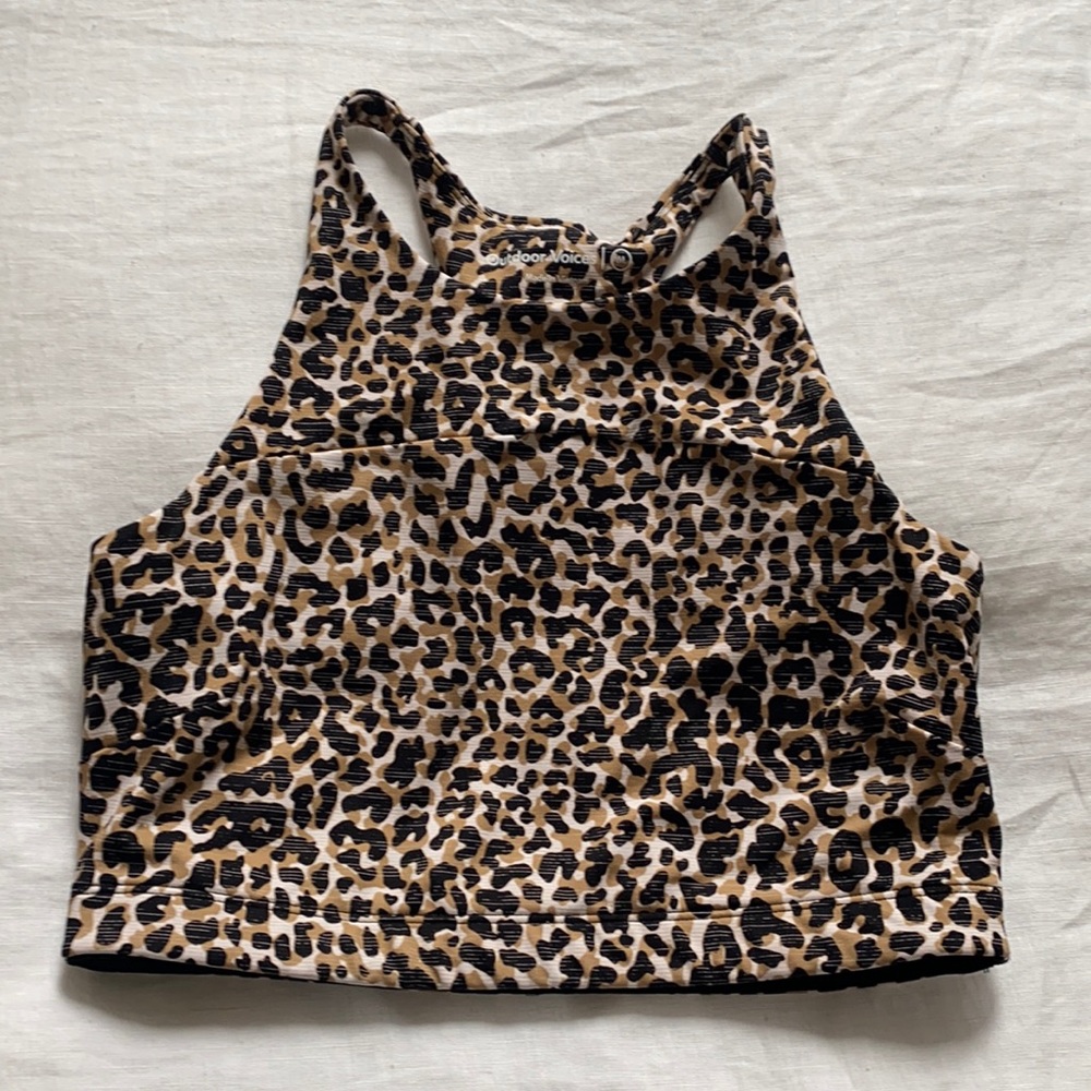 OV Move Free Crop Top Original Cheetah Print